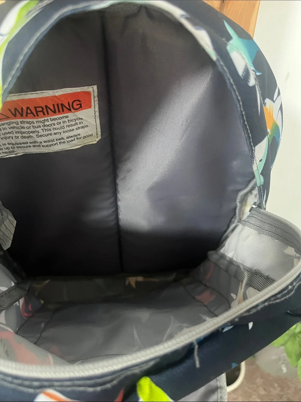 LL Bean Kids  Jr 17L Shark Print Bookbag
